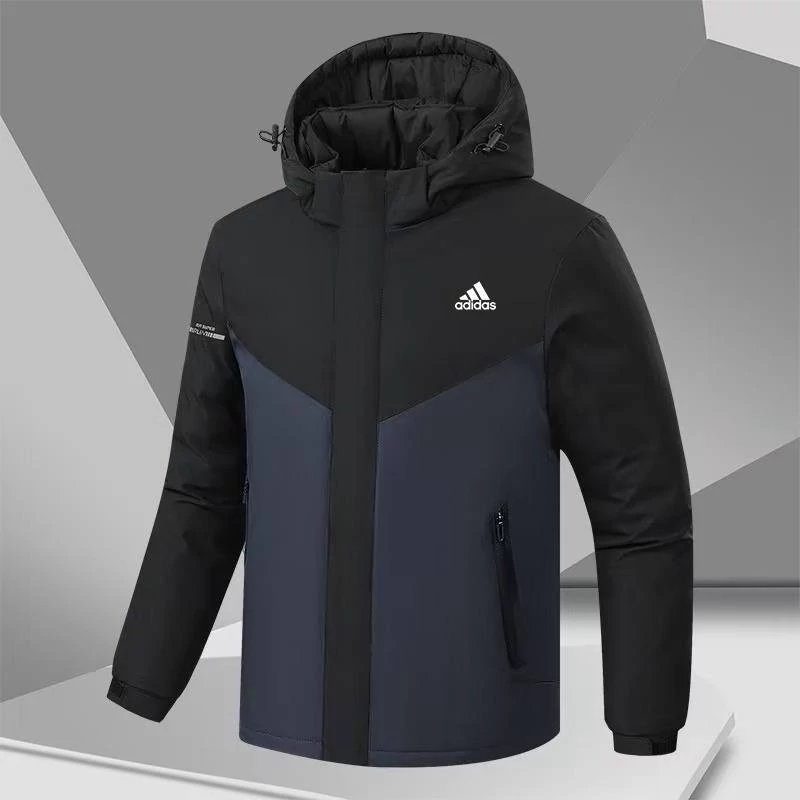 کاپشن اسپورت کلاه دار دو رو آدیداس وارداتی