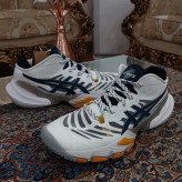 کتونی و کفش والیبال هندبال بسکتبال اسیکس متارایز یک کیفیت های کپی ویتنام Asics Metarise رنگ سفید نوار سورمه ای