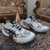 کتونی و کفش والیبال هندبال بسکتبال اسیکس متارایز یک کیفیت های کپی ویتنام Asics Metarise رنگ سفید نوار سورمه ای
