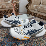 کتونی و کفش والیبال هندبال بسکتبال اسیکس متارایز یک کیفیت های کپی ویتنام Asics Metarise رنگ سفید نوار سورمه ای