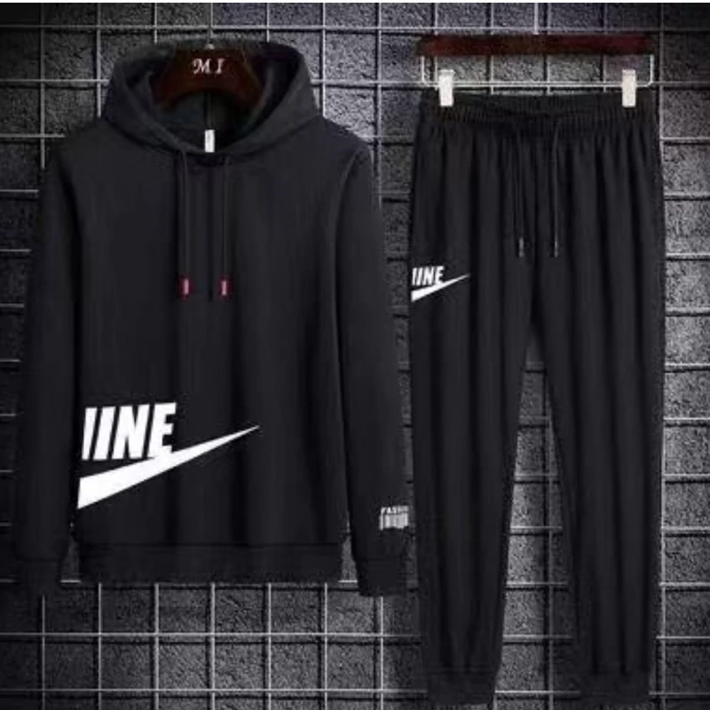 ست هودی و شلوار  طرح نایکی در 4 رنگ  مشکی