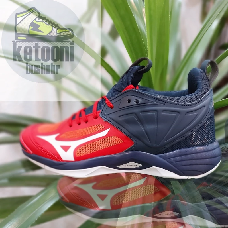 کفش والیبال بسکتبال و هندبال های کپی میزانو مومنتم رنگ مشکی قرمز Mizuno Wave Momentom 2
