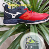 کفش والیبال بسکتبال و هندبال های کپی میزانو مومنتم رنگ مشکی قرمز Mizuno Wave Momentom 2