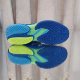 کفش تنیس خاکی اسیکس Asics tennis Court FF3 Novak CLAY- رنگ آبی فسفری سفید کیفیت اورجینال سفارش اسیا نواک جوکوویچ