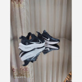کتونی رانینگ نایک زوم ایکس nike zoom x کیفیت مستر کوالیتی ویتنام رویه چرم کتونی چرمی نایک لبخندی مشکی سفید
