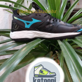 کفش والیبال بسکتبال و هندبال های کپی میزانو مومنتم مشکی فیروزه ای Mizuno Wave Momentom 2