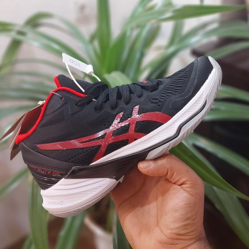 کتونی والیبال اسیکس اسکای الیت 2 کیفیت مستر کوالیتی ویتنام asics sky elite ff 2mt رنگ مشکی قرمز