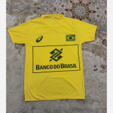 تیشرت با شورت تیم ملی والیبال برزیل brazil رنگ زرد شورت ابی اندازه ها در توضیحات درج شد ه