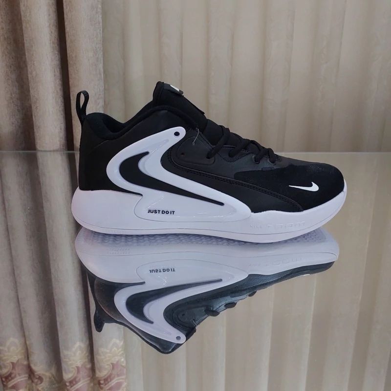 کتونی والیبال بسکتبال هندبال نایک هایپرست2 مستر کوالیتی nike hypersensitivity 2 رنگ مشکی  سفید ویتنام  سایز 40 تا 46