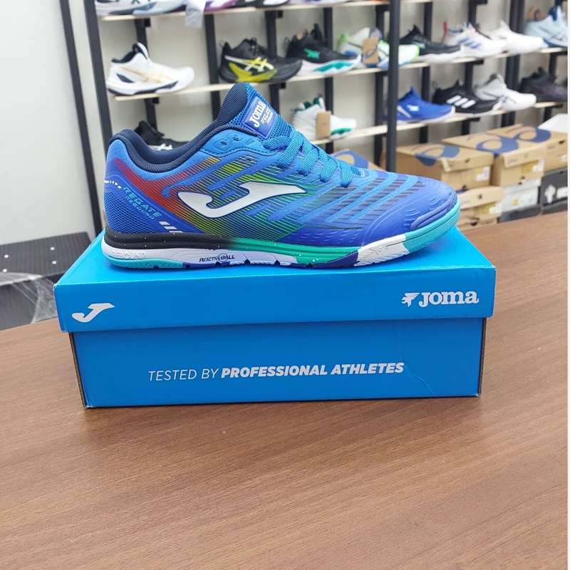 کفش فوتسال جوما رگاته طرح اصلی آبی Joma Regate Rebound