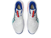 کتونی والیبال هندبال بسکتبال اسیکس اسکای الیت 3 مسترکوالیتی ویتنام asics sky elite ff mt3 رنگ سفید فیروزه ای سورمه ای
