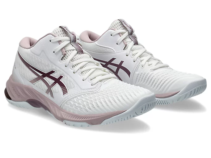 کفش والیبال هندبال و بسکتبال اسیکس نت بورنر ویتنام متارایز asics netburner ballistic ff mt3 رنگ گلبهی