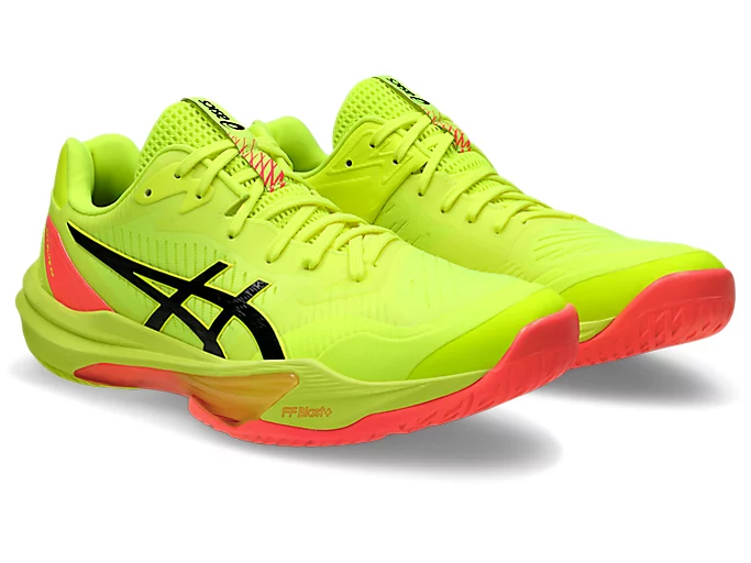 اسیکس اسکای الیت3 پاریس ساق متوسط کیفیت مستر کوالیتی ویتنام asics sky elite ff رنگ پاریس فسفری