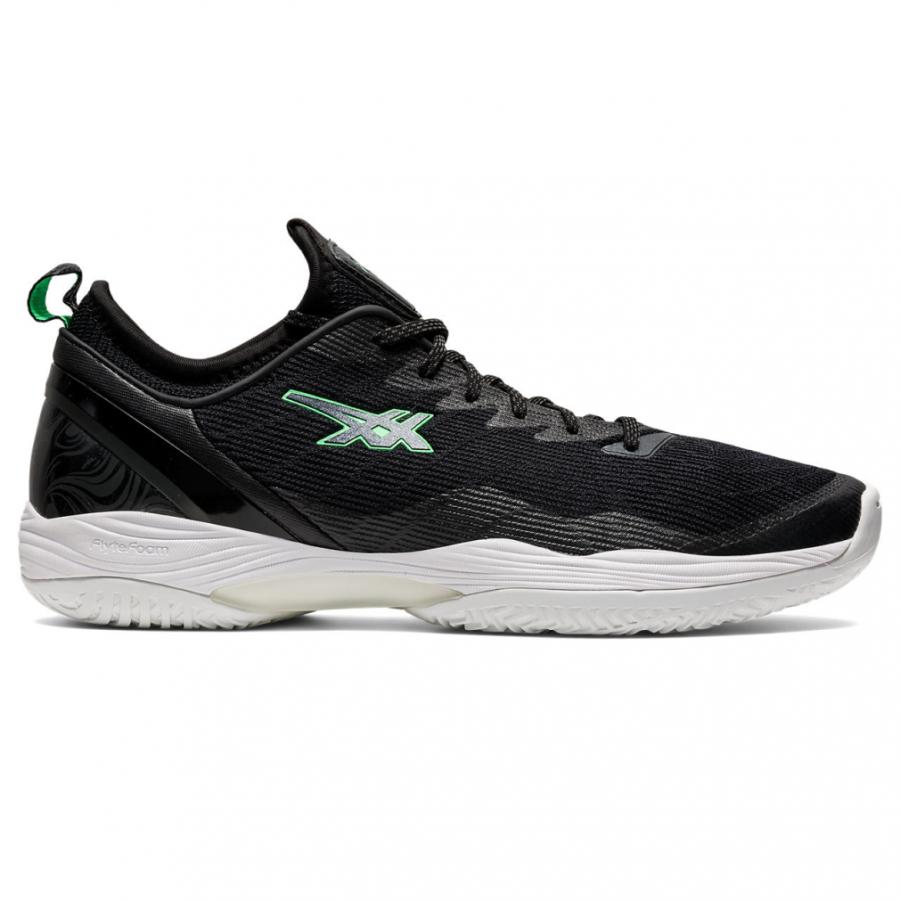 کتونی اسیکس جلید نوا اف اف2 مستر کوالیتی ویتنام asics glide nova ff 2 رنگ مشکی سبز