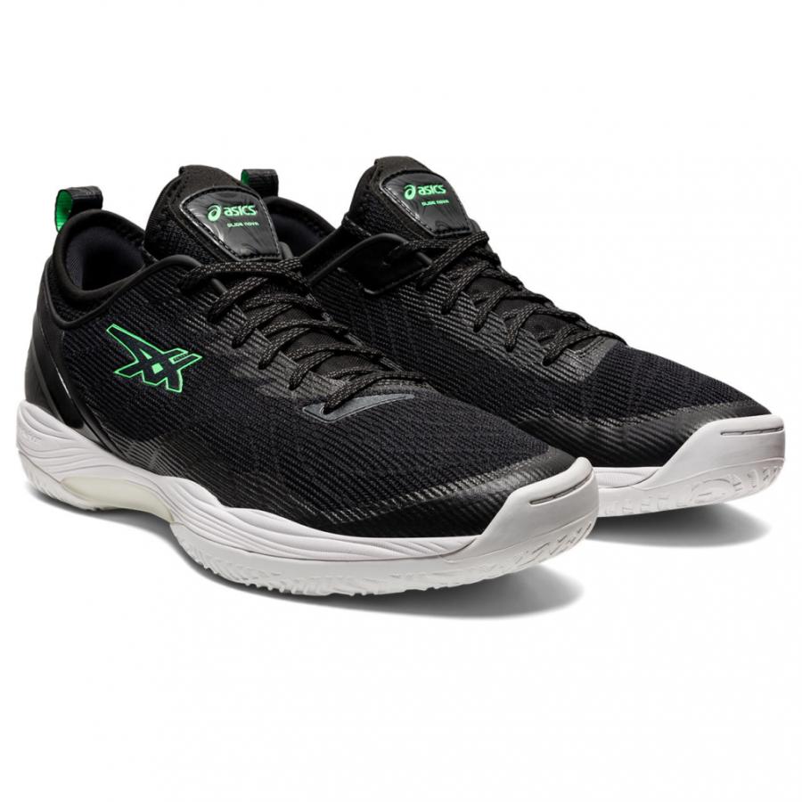کتونی اسیکس جلید نوا اف اف2 مستر کوالیتی ویتنام asics glide nova ff 2 رنگ مشکی سبز