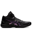 کتونی و کفش والیبال هندبال بسکتبال اسیکس ژل هوپ وی 14 در حد اورجینال ویتنامAsics gel hoop V14 رنگ مشکی بنفش