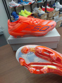 کفش فوتبال چمن آدیداس اف۵۰ پلاس مسی استوکدار رنگ نارنجی Adidas f50+fg