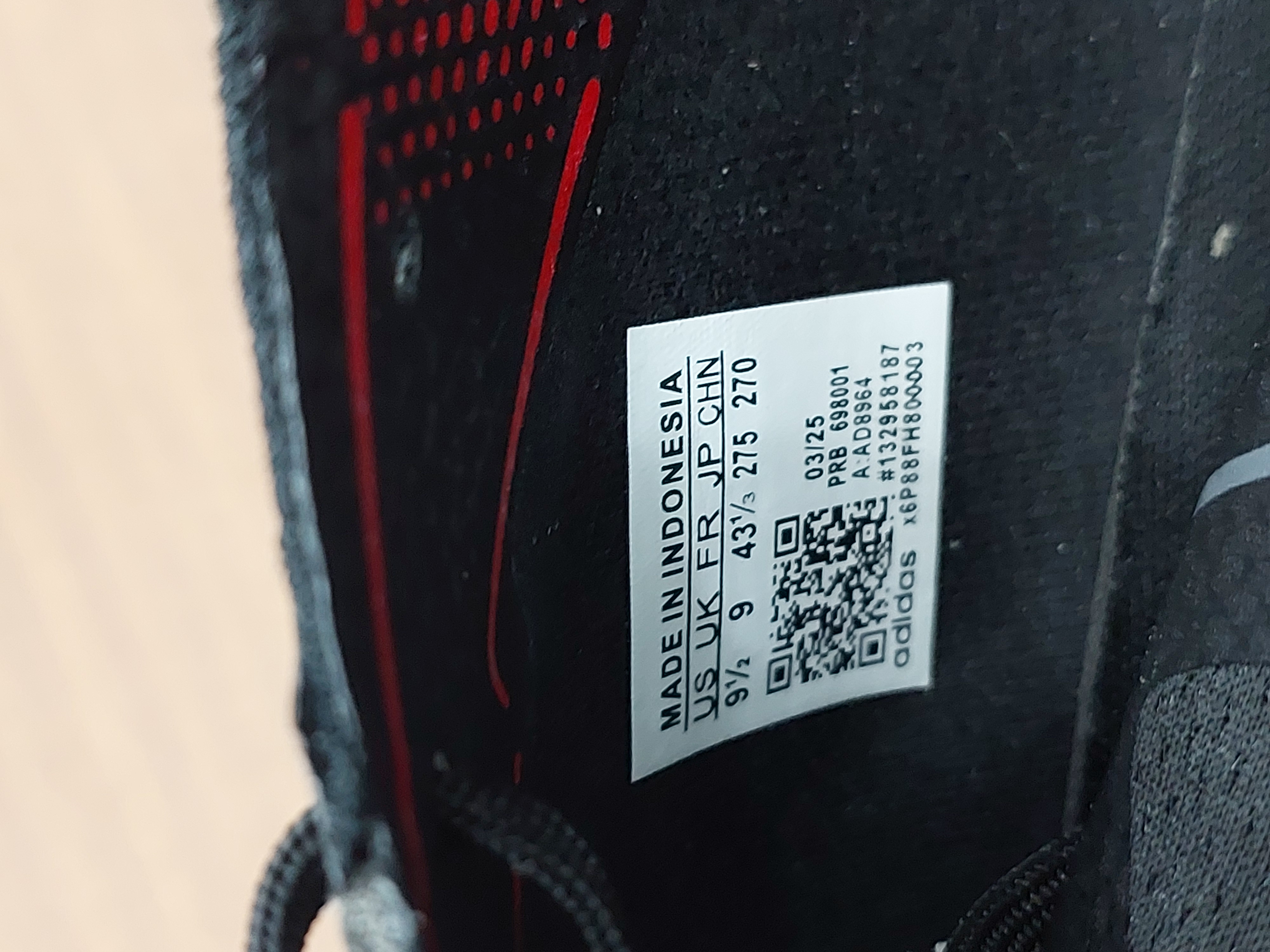 کفش فوتبال چمن آدیداس پردیتور الیت استوکدار بندی رنگ مشکی قرمز Adidas Predator Elite FG Teaser