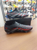 کفش فوتبال چمن آدیداس پردیتور الیت استوکدار بندی رنگ مشکی قرمز Adidas Predator Elite FG Teaser