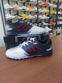 کفش فوتبال استوک ریز یا چمن مصنوعی تورف رنگ مشکی طوسی قرمز football shoes turf black Gery