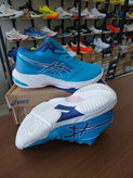 کفش والیبال هندبال و بسکتبال اسیکس نت بورنر ویتنام متارایز asics netburner ballistic ff mt3 رنگ آبی سفید