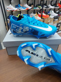 کفش فوتبال چمن نایک ایر زوم ویپور الیت۱۸ استوکدار بندی رنگ آبی سفیدNike Air Zoom VAPOR 18 ELITE FG
