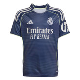 کیت دوم وتیشرت با شورت هواداری تیم رئال مادرید ۲۰۲۶ رنگ سورمه ای تایلندی کلاس A++ kit Real madrid 2026 بزرگسال