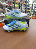 کفش فوتبال چمن آدیداس استوکدار بلینگام رنگ ابی سبز فسفری Adidas Predator