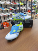 کفش فوتبال چمن آدیداس استوکدار بلینگام رنگ ابی سبز فسفری Adidas Predator