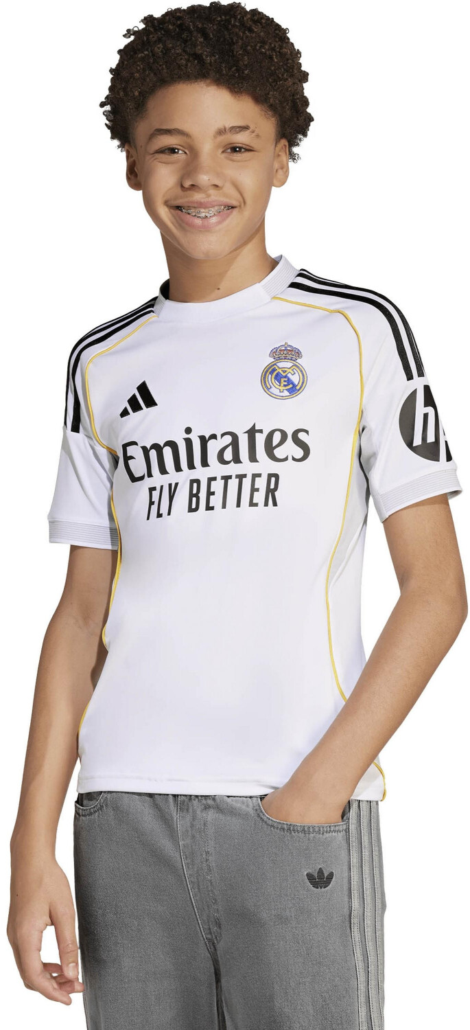 کیت اول وتیشرت با شورت هواداری تیم رئال مادرید ۲۰۲۶ رنگ سفید تایلندی کلاس A++ kit Real madrid 2026 بچه گانه