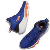 کفش کتونی ساق بلند والیبال بسکتبال اسیکس مدل نوا سورج سورژ asics NOVA SURGE 2023 کیفیت مستر کوالیتی ویتنام رنگ آبی نارنجی ترکیبی