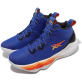 کفش کتونی ساق بلند والیبال بسکتبال اسیکس مدل نوا سورج سورژ asics NOVA SURGE 2023 کیفیت مستر کوالیتی ویتنام رنگ آبی نارنجی ترکیبی