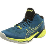 کفش والیبال هندبال بسکتبال اسیکس اسکای الیت 2 ویتنام کیفیت مسترکوالیتی ویتنام asics sky elite ff رنگ سبز سورمه لیمویی