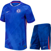 کیت اول هواداری تیشرت با شورت تیم چلسی انگلیس ۲۰۲۶ رنگ آبی تایلندی A++ kit Chelsea 2026