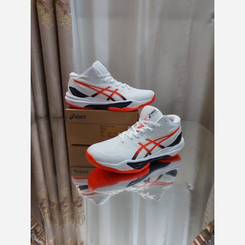 اسیکس اسکای الیت 3 کیفیت مستر کوالیتی ویتنام asics sky elite ff mt3 رنگ سفید نارنجی