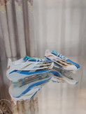 کفش فوتبال چمن آدیداس اف۵۰ آرژانتین مسی استوکدار رنگ سفیدآبی مشکی Adidas f50 argantina