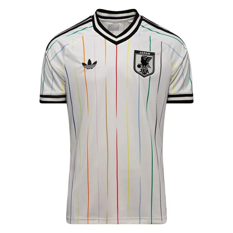 کیت تیشرت با شورت هواداری تیم ملی ژاپن جام جهانی 2026 رنگ سفید تایلندی کلاسی A++japan football kit 2026 world cup white