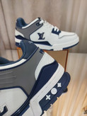 کتونی لویی ویتون ترینر مستر سفیدسرمه ای ۴۱تا۴۵ Louis Vuitton LV Trainer
