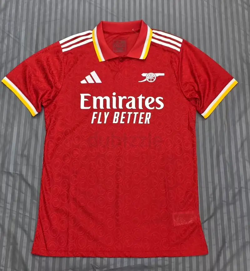 کیت پلیری آرسنال ۲۰۲۶ رنگ قرمز مسترکوالیتی تایلندی کلاس Arsenal Home Football Kit - Red/White Jersey and Shorts (Adult)