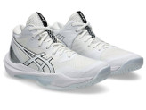 کتونی والیبال هندبال اسیکس اسکای الیت ۳ کیفیت مستر کوالیتی در حد اورجینال Asics sky ELITE FF MT 3 رنگ سفید نقره ای