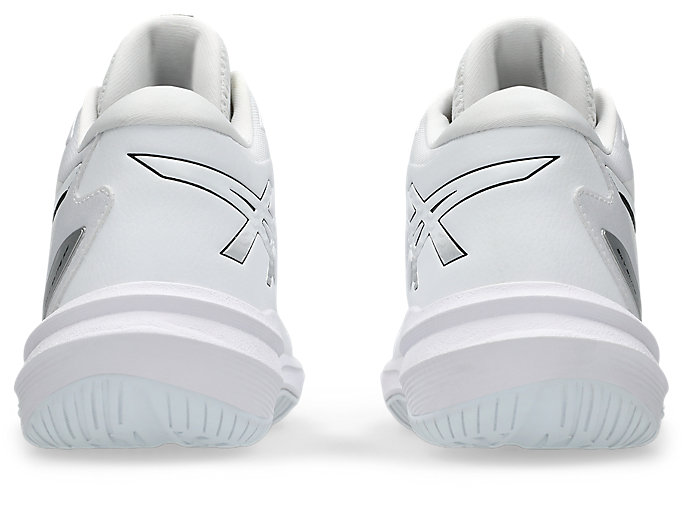کتونی والیبال هندبال اسیکس اسکای الیت ۳ کیفیت مستر کوالیتی در حد اورجینال Asics sky ELITE FF MT 3 رنگ سفید نقره ای