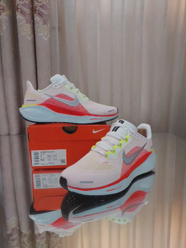 کفش پیاده روی نایک پگاسوس 41 سفید آبی نارنجی Nike Air Zoom Pegasus 41 White red