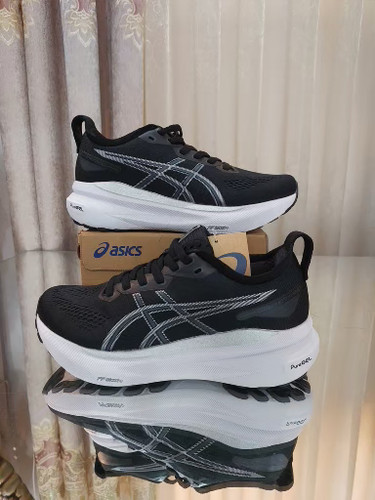 کتونی رانینگ اسیکس کایانو۳۰ کیفیت مستر کوالیتی ASICS GEL KAYANO۳۰ساخت ویتنام رنگ مشکی سفید