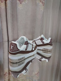 کتونی لویی ویتون ترینر مستر سفیدقهوه ای Louis Vuitton LV Trainer