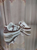 کتونی لویی ویتون ترینر مستر سفیدقهوه ای Louis Vuitton LV Trainer