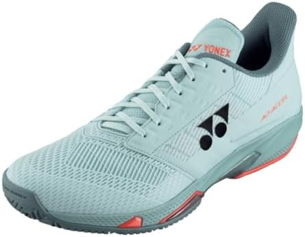 کفش بدمینتون و تنیس یونکس Yonex Women's and Men's Power Cushion Ad-Accel Sunset Red رنگ ابی آسمانی قرمز