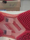 کفش بدمینتون و تنیس و پدل یونکس Yonex Women's and Men's Power Cushion Ad-Accel Sunset Red رنگ کرم قرمز لوگو قرمز