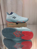 کفش بدمینتون و تنیس یونکس Yonex Women's and Men's Power Cushion Ad-Accel Sunset Red رنگ ابی آسمانی قرمز
