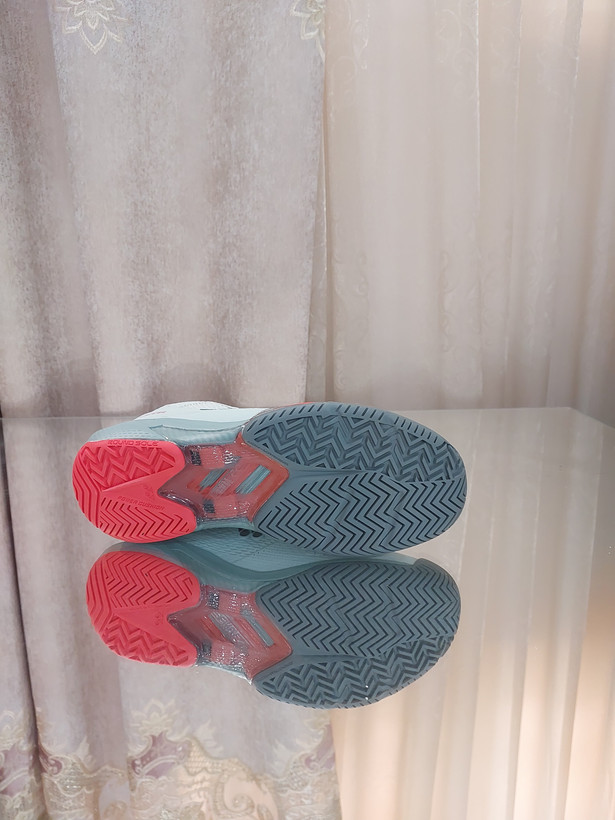 کفش بدمینتون و تنیس یونکس Yonex Women's and Men's Power Cushion Ad-Accel Sunset Red رنگ ابی آسمانی قرمز
