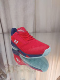 کفش بدمینتون و تنیس یونکس Yonex Women's and Men's Power Cushion Ad-Accel Sunset Red رنگ قرمز سفید